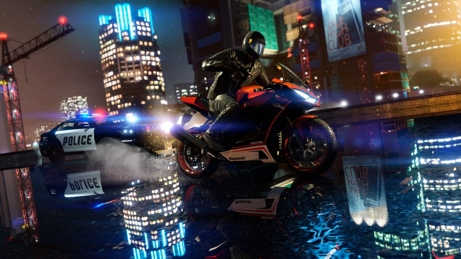 Imagem de gameplay de GTA 5 emulado no PC