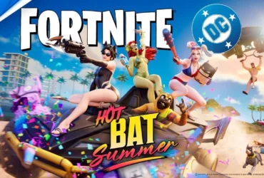 Imagem do gameplay oficial do evento Hot Bat Summer no Fortnite para PS5 e PS4
