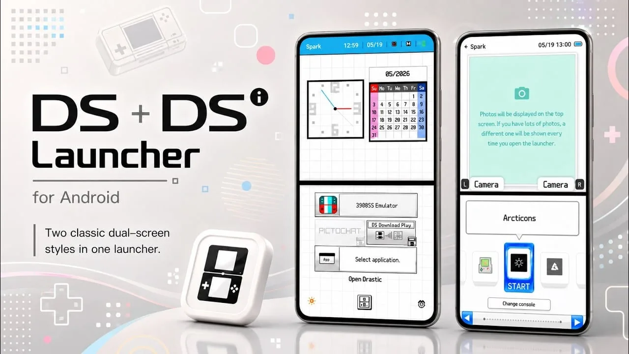 Imagem do launcher que transforma celular em Nintendo DS