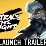 Imagem do trailer oficial de lançamento do jogo Retrace the Light no PS5 mostrando combate e cenário