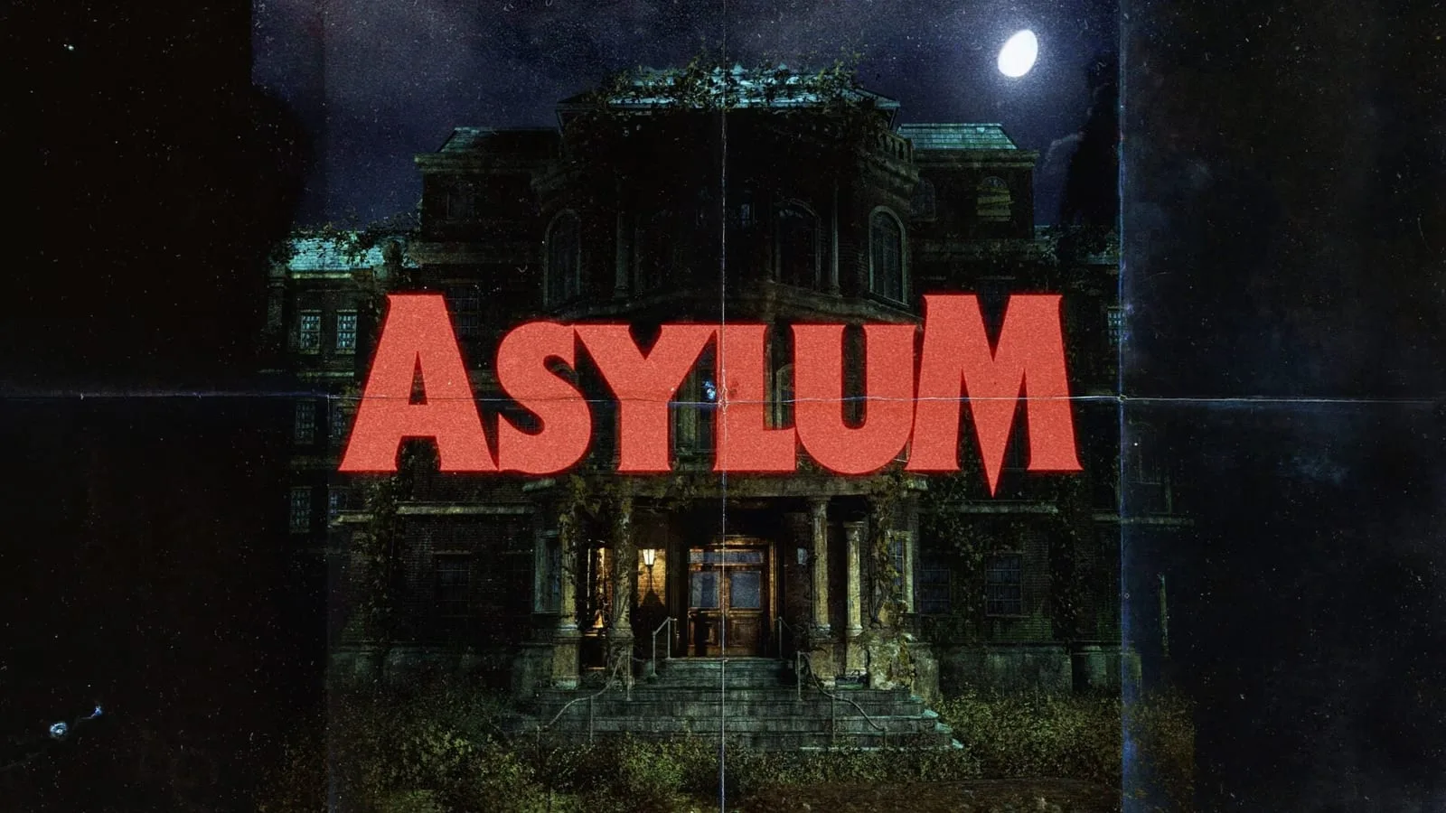 Imagem oficial de ASYLUM mostrando o ambiente sombrio do hospital psiquiátrico