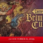 Imagem oficial de Castlevania: Belmont’s Curse para Nintendo Switch mostrando Trevor Belmont com seu chicote Vampire Killer
