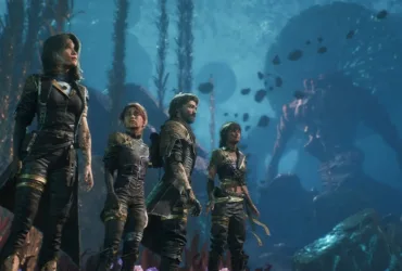 Imagem oficial de Clair Obscur: Expedition 33 com arte do jogo