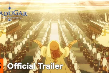 Imagem oficial do anime Jaadugar: A Witch in Mongolia com as personagens principais do Arco Mongol
