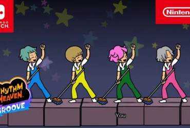 Imagem oficial do trailer de lançamento de Rhythm Heaven Groove no Nintendo Switch