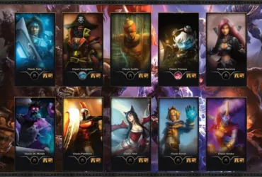 Imagem oficial mostrando campeões de League of Legends Classic, novo modo lançado pela Riot Games