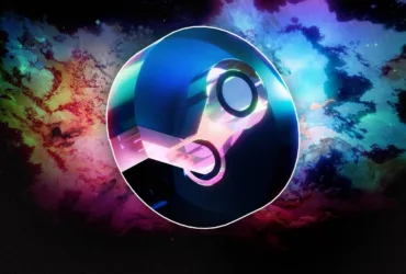 Imagem promocional da Steam destacando jogos grátis para PC