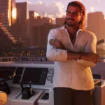 Imagem promocional de GTA 6 mostrando protagonistas