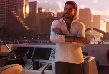 Imagem promocional de GTA 6 mostrando protagonistas