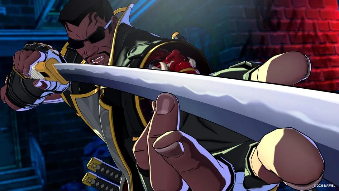 Imagem promocional de MARVEL Tōkon: Fighting Souls apresentando heróis em combate