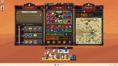Interface do sistema de banimento de Task Bar Hero na Steam