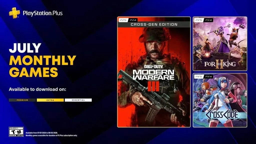 Jogos gratuitos de julho 2026 do PlayStation Plus anunciados em destaque