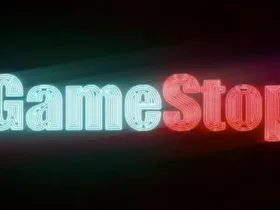 Logo da GameStop com fachada de loja