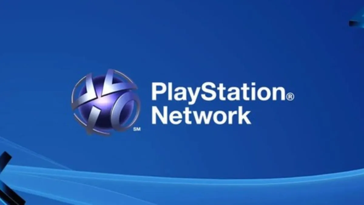 Logo do PlayStation com fundo azul indicando a marca da PlayStation Network