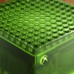Logo Xbox sobre fundo azul