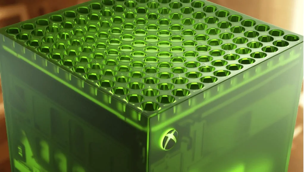 Logo Xbox sobre fundo azul