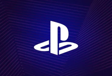 Logotipo do PlayStation durante uma apresentação oficial