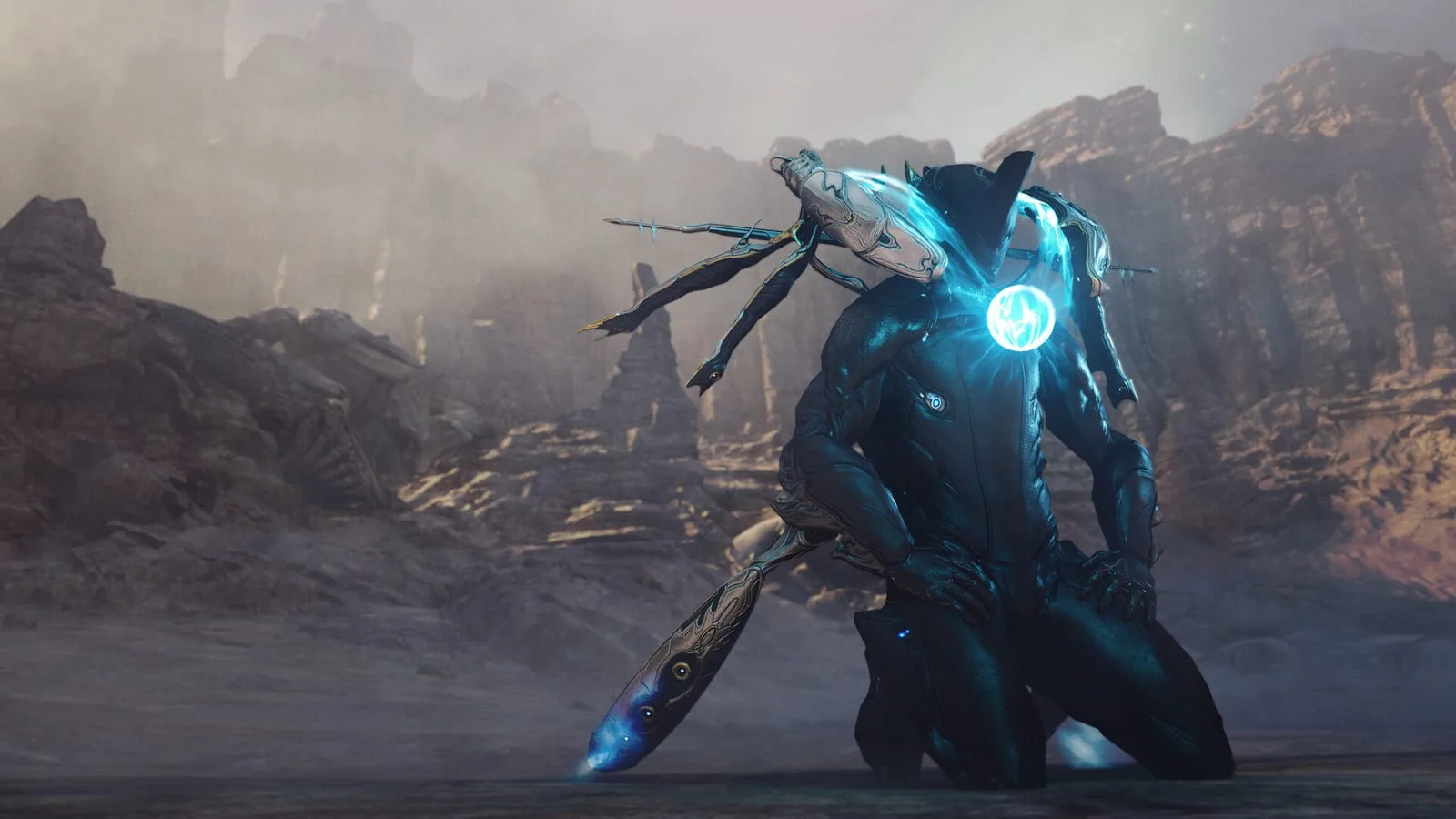 Personagem Excalibur em Fortnite com visual futurista