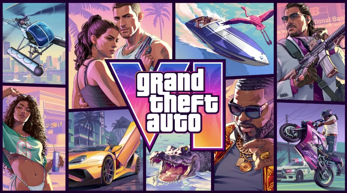 Screenshot oficial de GTA 6 exibindo gameplay urbano