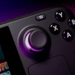 Steam Deck portátil da Valve usado para jogar videogame