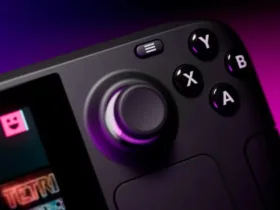 Steam Deck portátil da Valve usado para jogar videogame