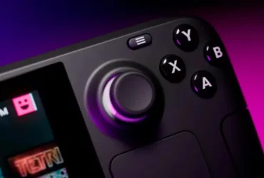 Steam Deck portátil da Valve usado para jogar videogame
