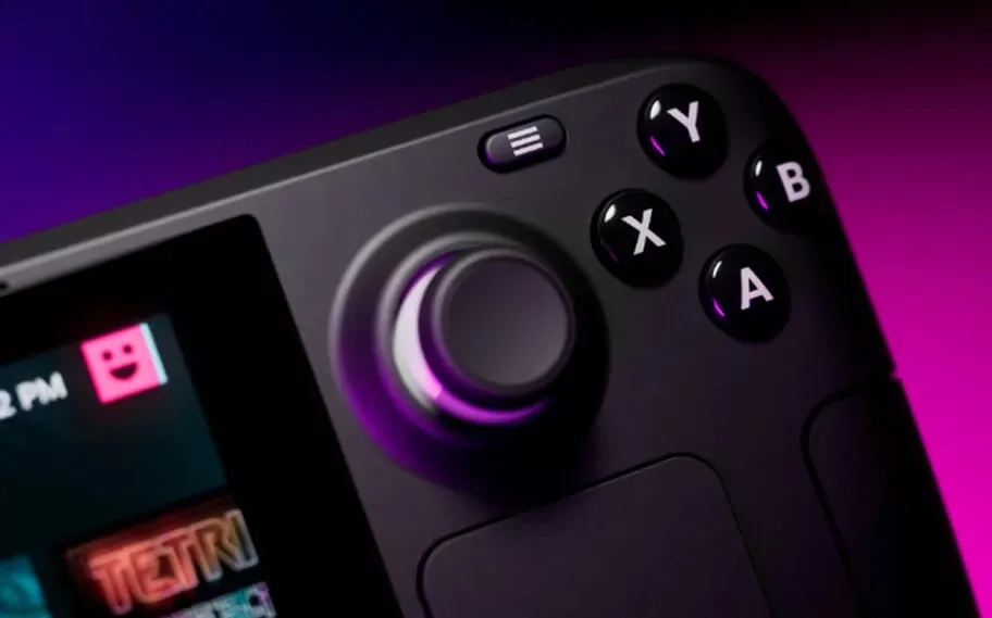 Steam Deck portátil da Valve usado para jogar videogame