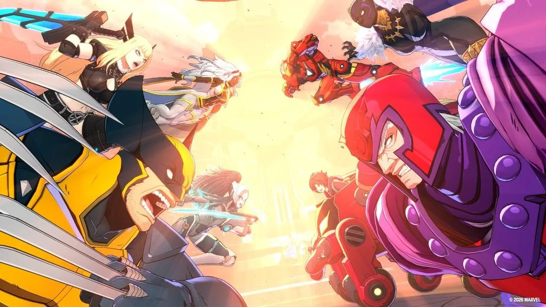 Tela de seleção de personagens mostrando Captain America e Wolverine