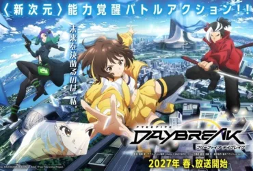 Visual chave do anime Free Fire Daybreak com personagens e título oficial