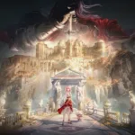 Visual oficial da atualização 2.8 Golden Dust de Infinity Nikki mostrando personagem com roupa brilhante