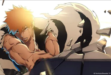 Arte de BLEACH THE STORIES com Ichigo Meio-Hollow no arco Thousand-Year Blood War