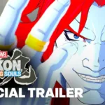 Arte de Marvel Tokon: Fighting Souls com personagens do jogo