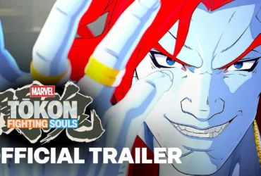 Arte de Marvel Tokon: Fighting Souls com personagens do jogo