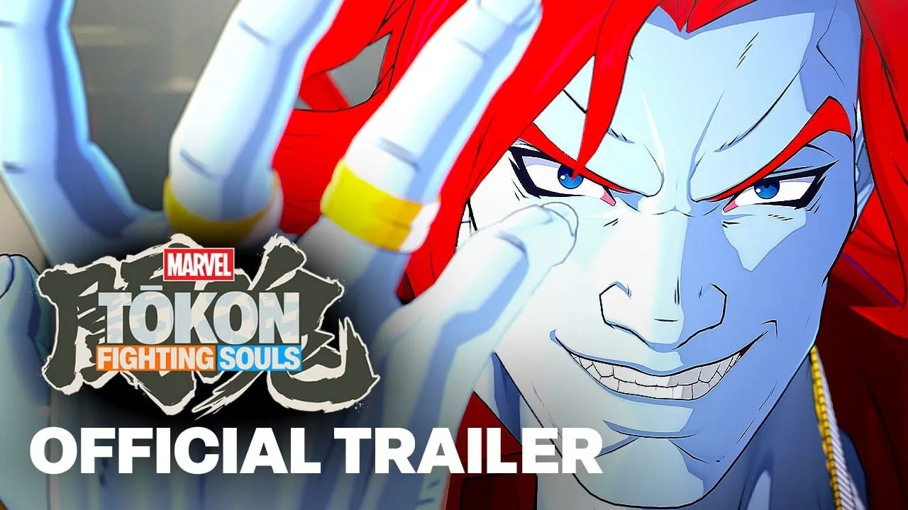 Arte de Marvel Tokon: Fighting Souls com personagens do jogo