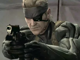 Arte de Metal Gear Solid: Master Collection Vol. 2 com destaque para MGS4