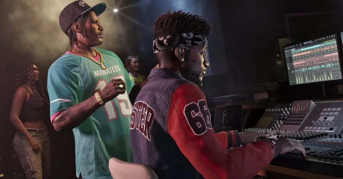 Arte oficial do GTA VI divulgada pela Netflix para o trailer