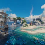 Arte principal de Sea of Remnants com clima de aventura pirata