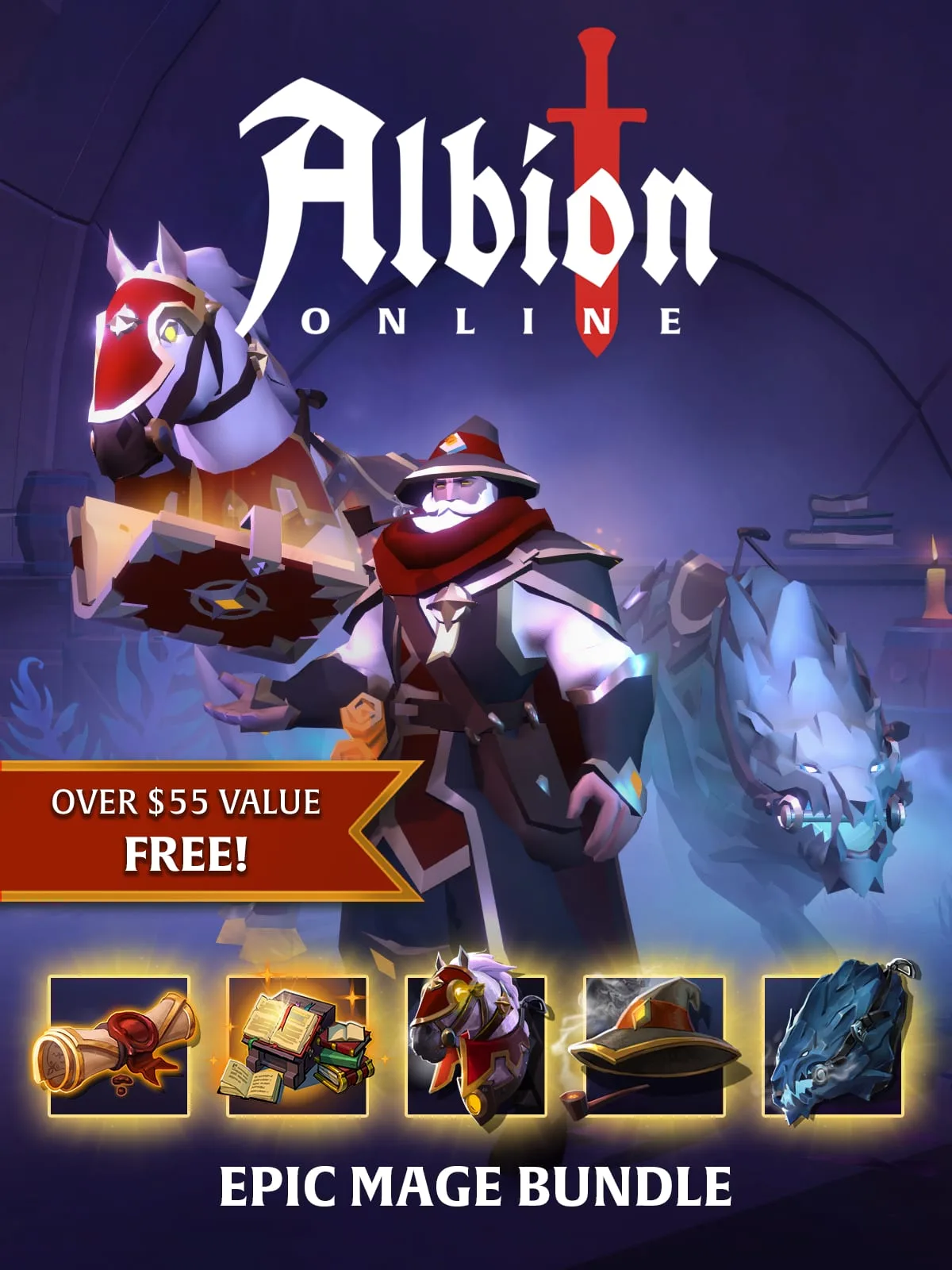 Arte promocional de Albion Online na Epic Games Store