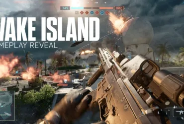 Battlefield 6 mostrando a nova versão de Wake Island em trailer