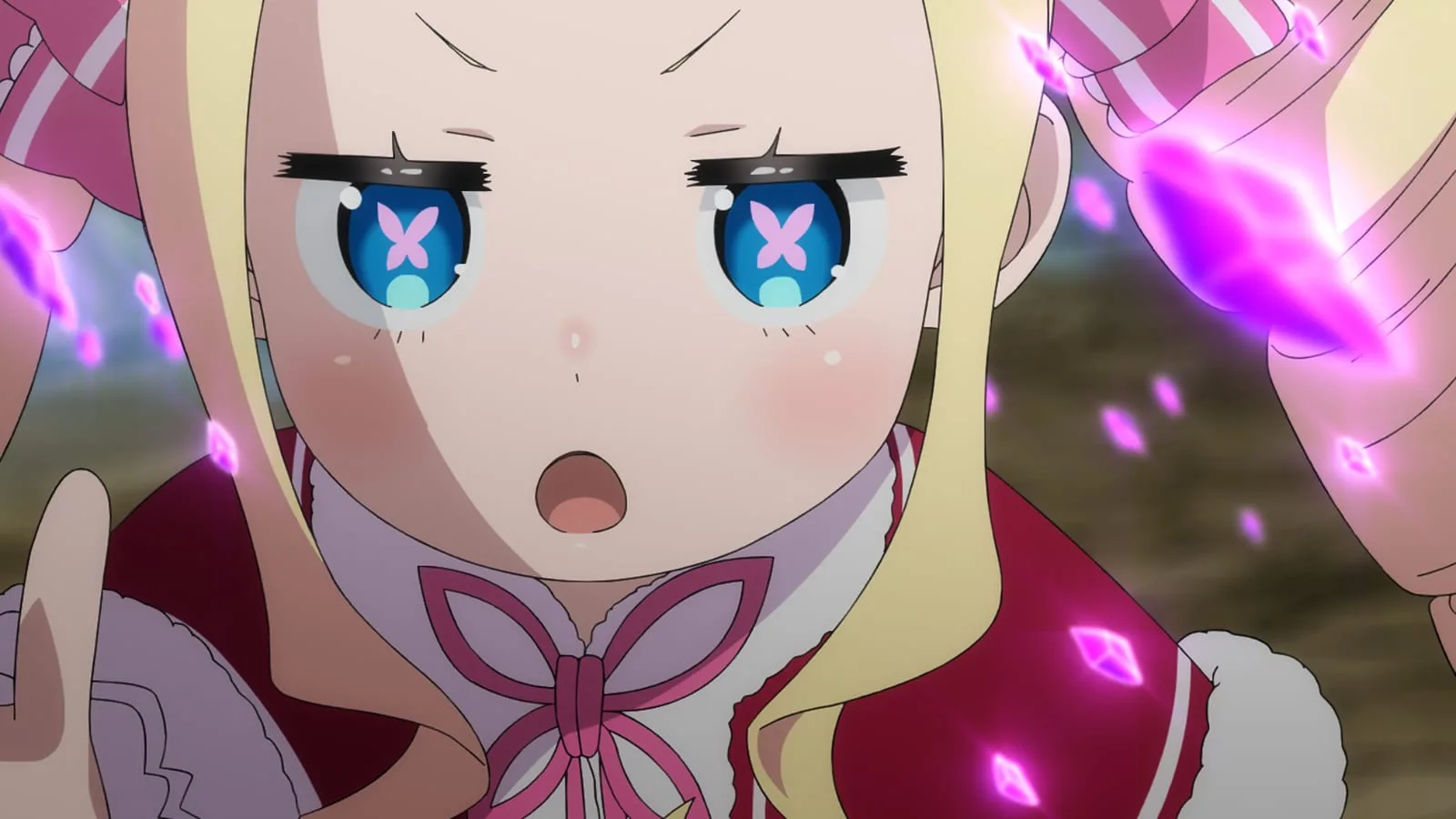 Beatrix no trailer do Arco de Retomada da temporada 4 de Re:ZERO