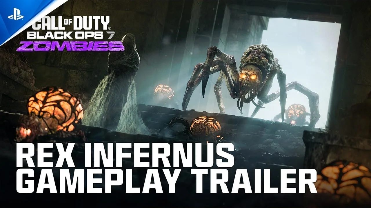 Call of Duty: Black Ops 7 Rex Infernus Zombies trailer com destaque para o Warden