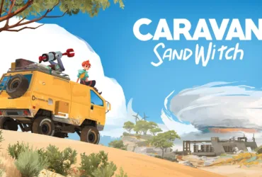 Capa oficial de Caravan SandWitch mostrando paisagem desértica e carroça