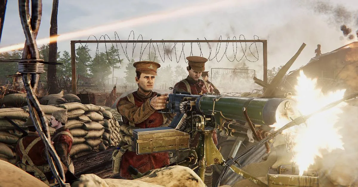 Captura de Over The Top: WWI destacando a ação do shooter na Primeira Guerra Mundial