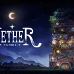 Cena de Aether Wizard Life mostrando o mundo de fantasia do jogo