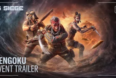 Cena do gameplay do trailer oficial de Rainbow Six Siege Rengoku 4 mostrando combate tático