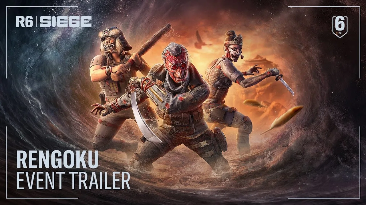 Cena do gameplay do trailer oficial de Rainbow Six Siege Rengoku 4 mostrando combate tático
