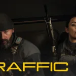 Imagem de Call of Duty: Modern Warfare 4 mostrando Price e Valeria no vídeo Campaign First Look: Traffic