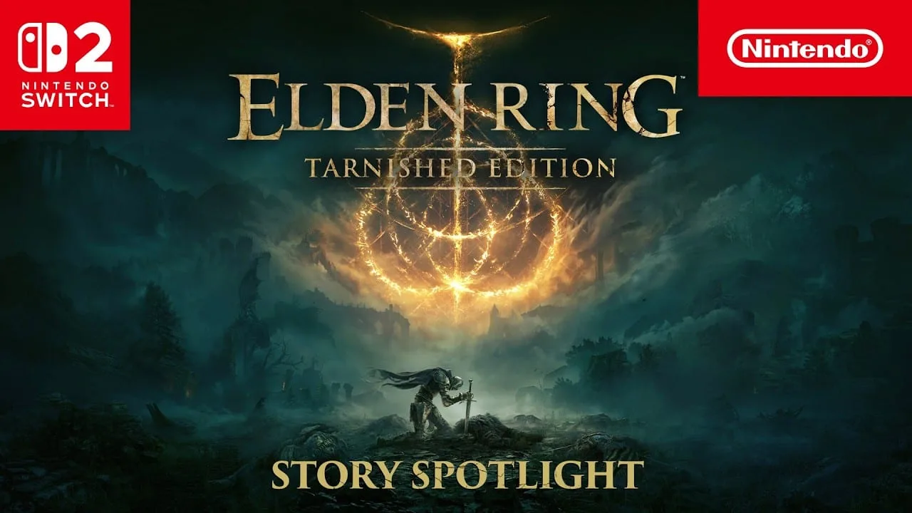 Imagem de ELDEN RING Tarnished Edition no vídeo oficial da Nintendo para o Switch 2