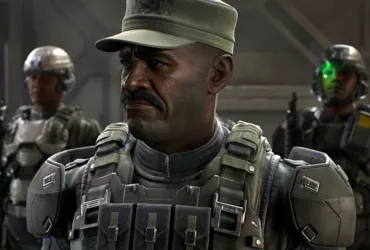 Imagem de Halo: Campaign Evolved mostrando Avery Johnson