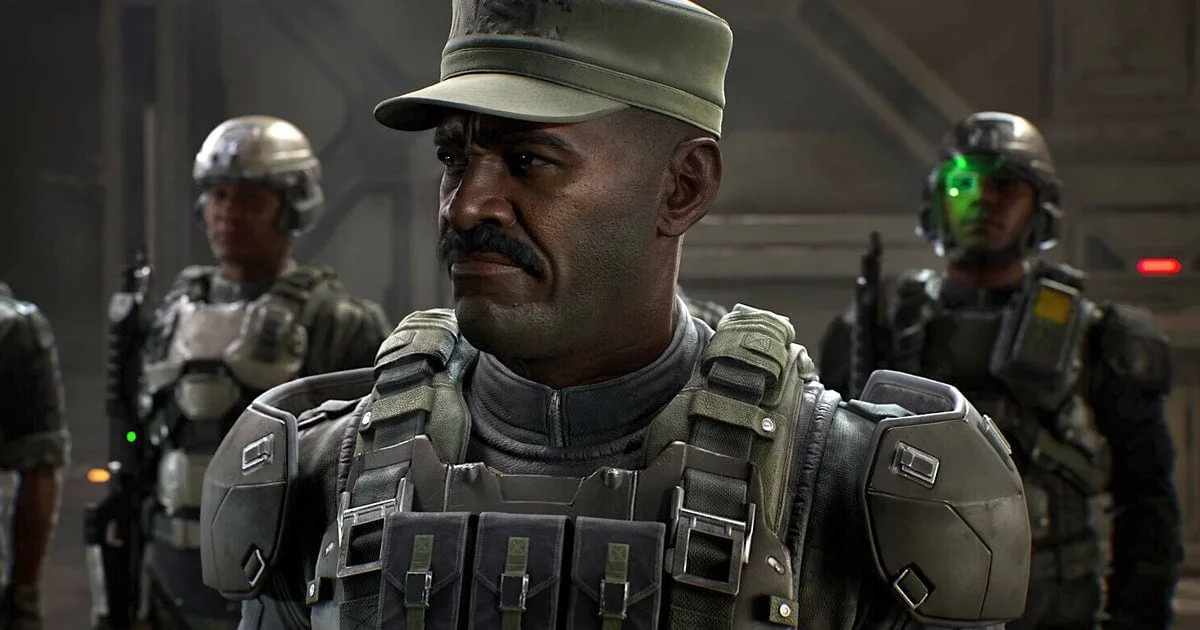 Imagem de Halo: Campaign Evolved mostrando Avery Johnson